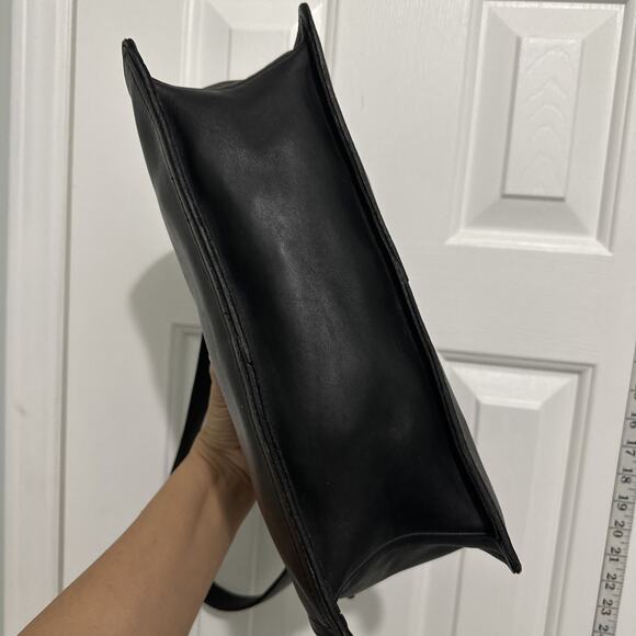 Vintage Coach 6145 Shoulder Bag Handbag Leather Black - Picture 6 of 13